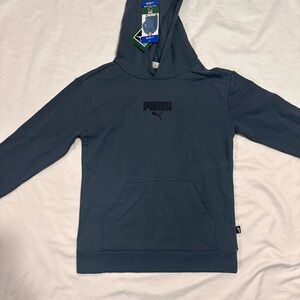 Puma Blue Hoodie Sweatshirt Youth 14/16 Classic Design